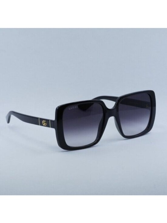 Gucci GG0632S 001 Sunglasses Black Square Frame, Grey Lenses main image 8